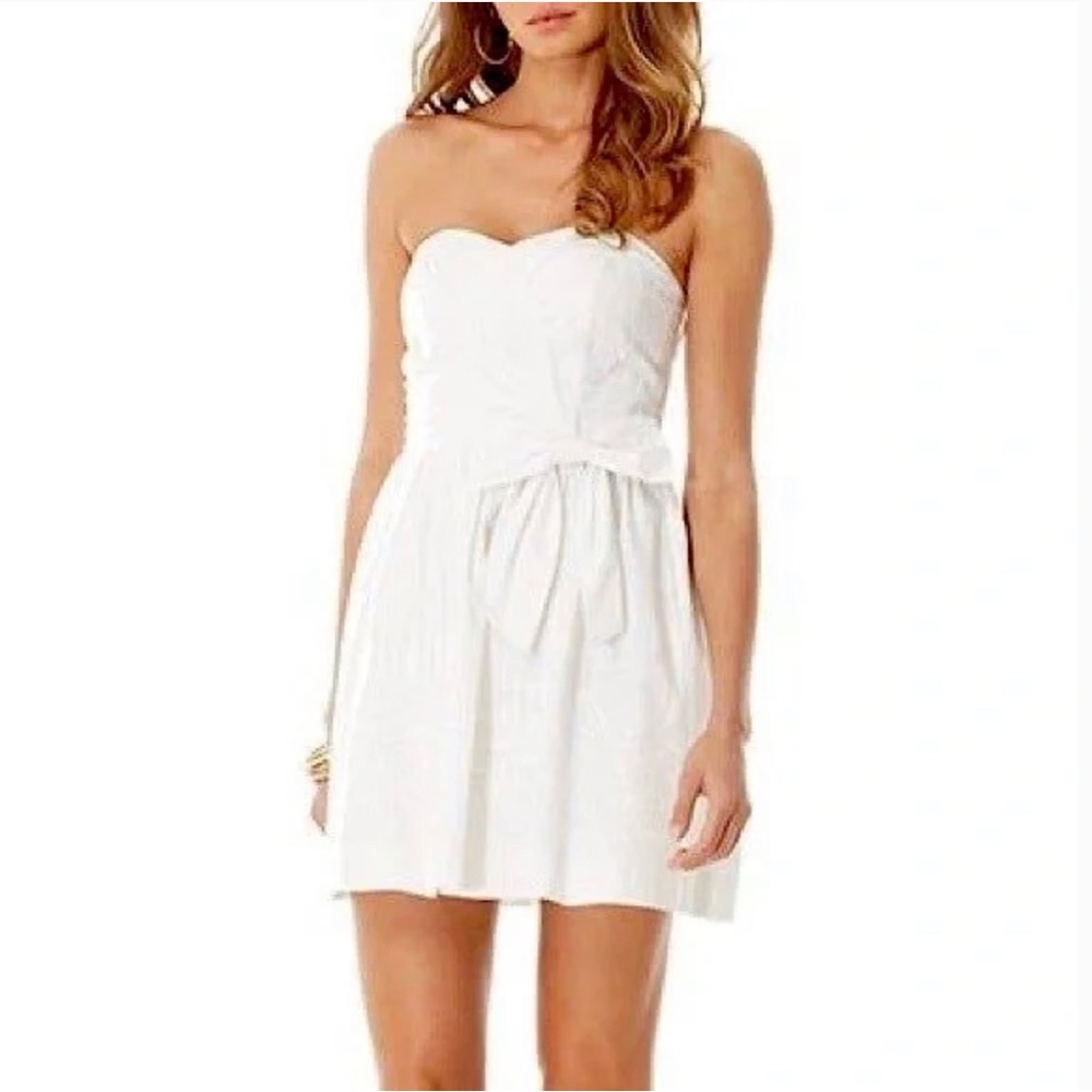 Lilly Pulitzer Henrietta Dress in Resort White *NWT*, Size Medium